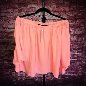 Woman’s chiffon off shoulder blouse